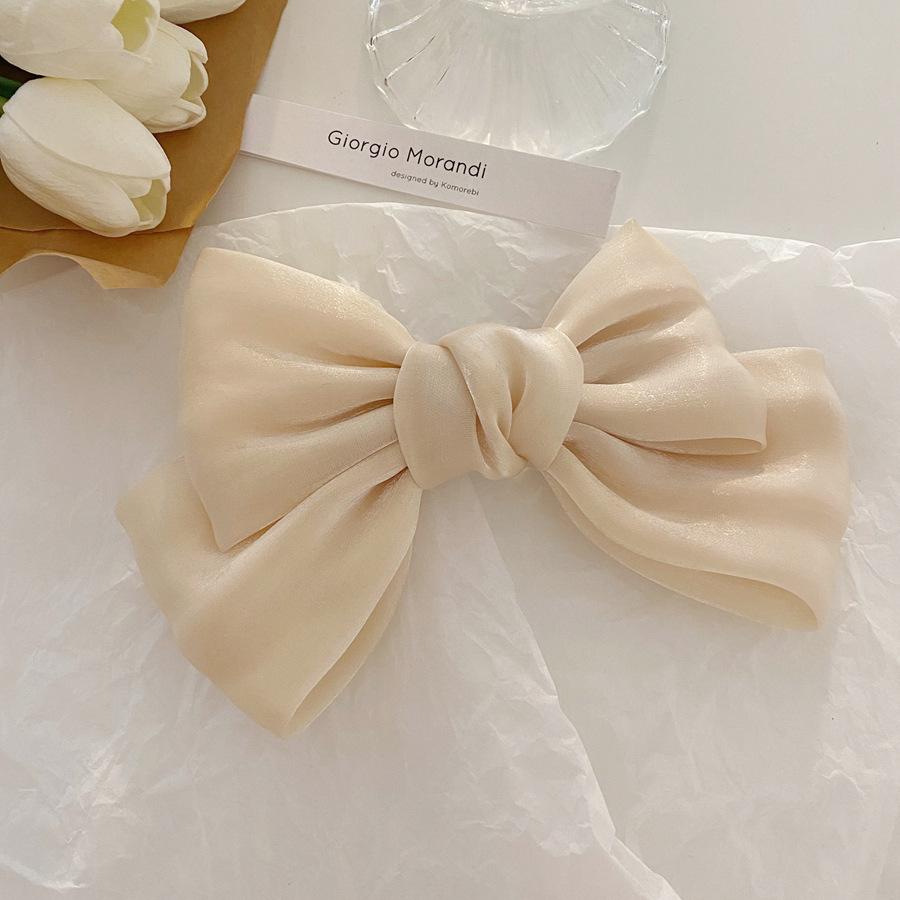 Bow hairpin ribbon hair accessories Korean temperament hair girl top clip headdress.
