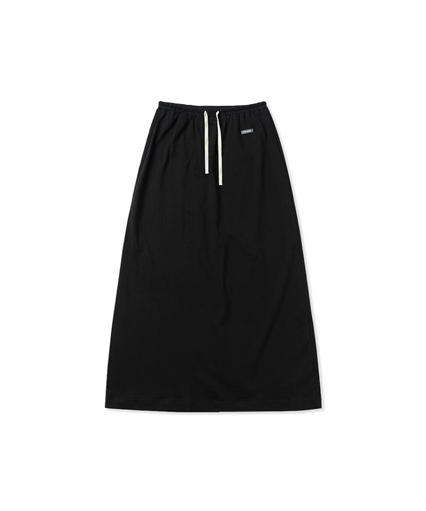 Without Summer Jersey Long Skirt_Black