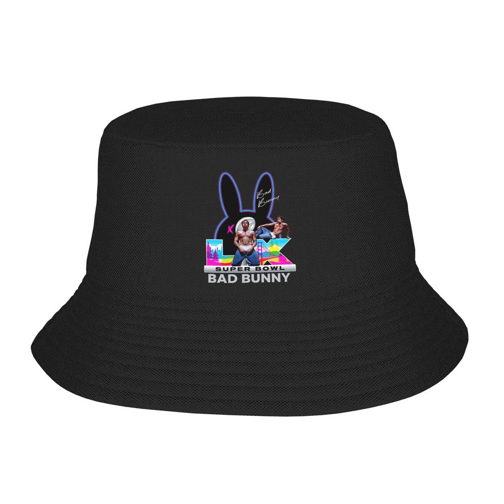 Benito Bowl Puerto Rican Bad Bunny Bucket Hat For Women  Fisherman Hats  Harajuku Custom Sunscreen Hats
