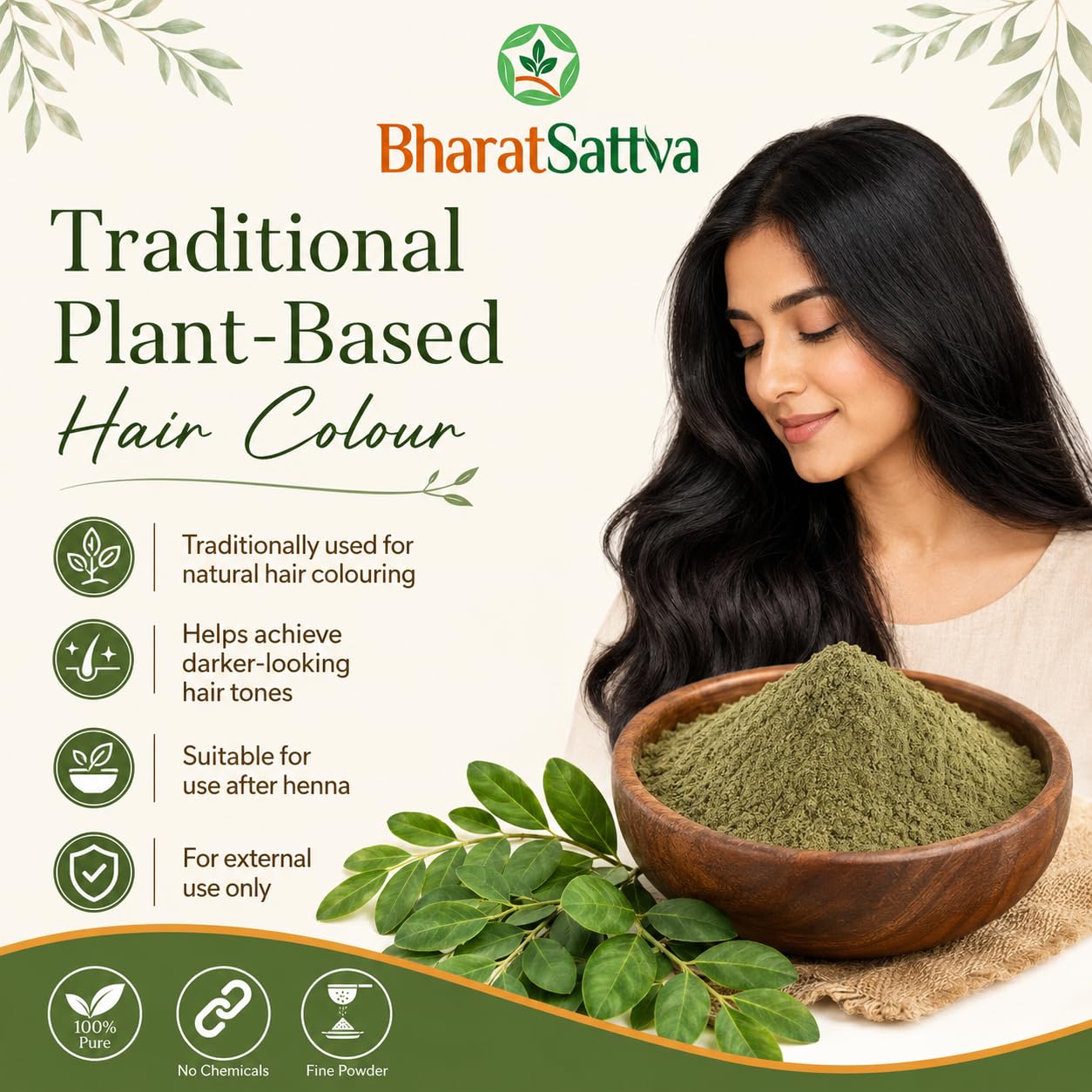 BharatSattva Indigo Powder 200g | 100%