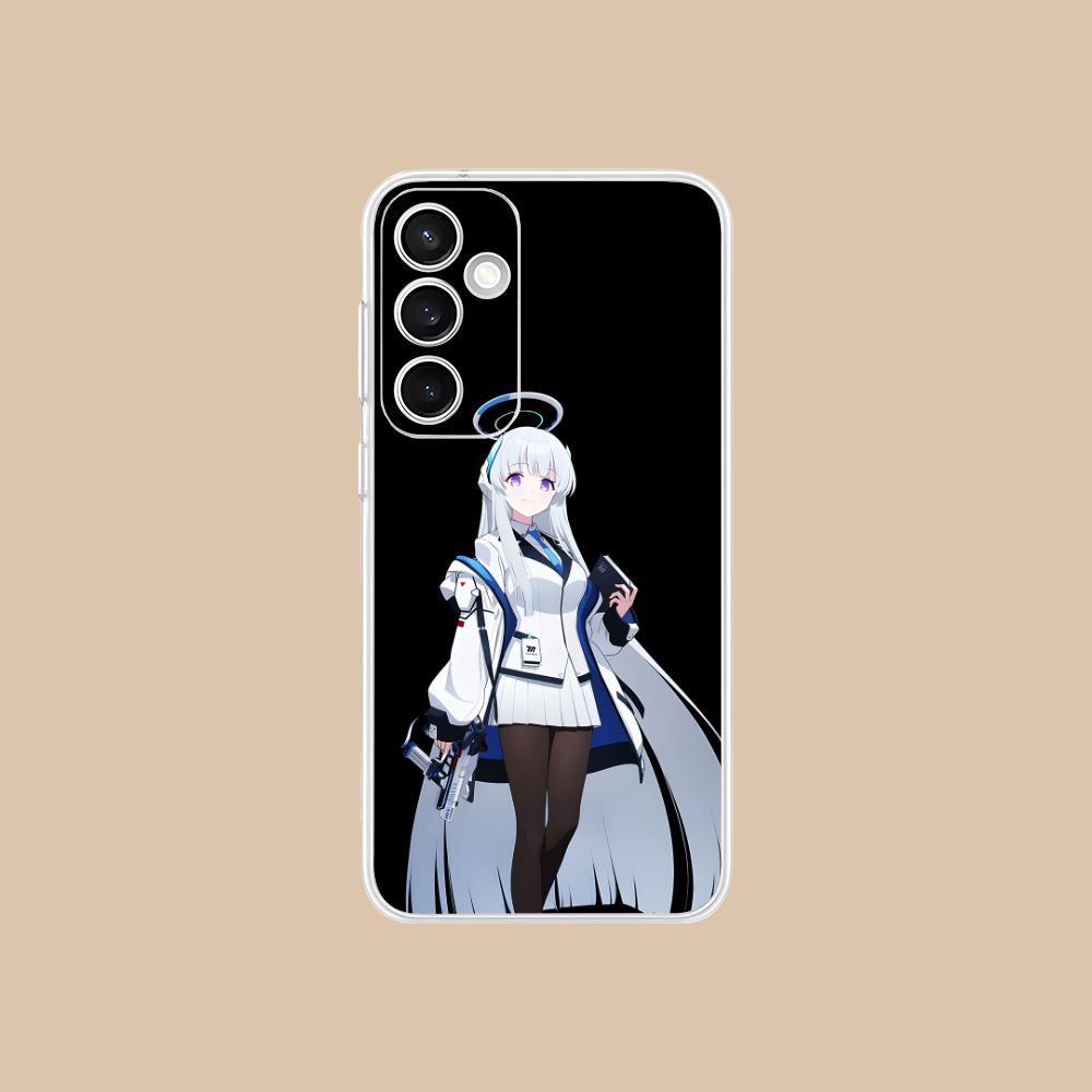 Blue Archive Ushio Noa Phone Case for Samsung Galaxy S25 S24 S23 S22 S21Plus FE Ultra Clear Colorful Cover Luxury Smartphone