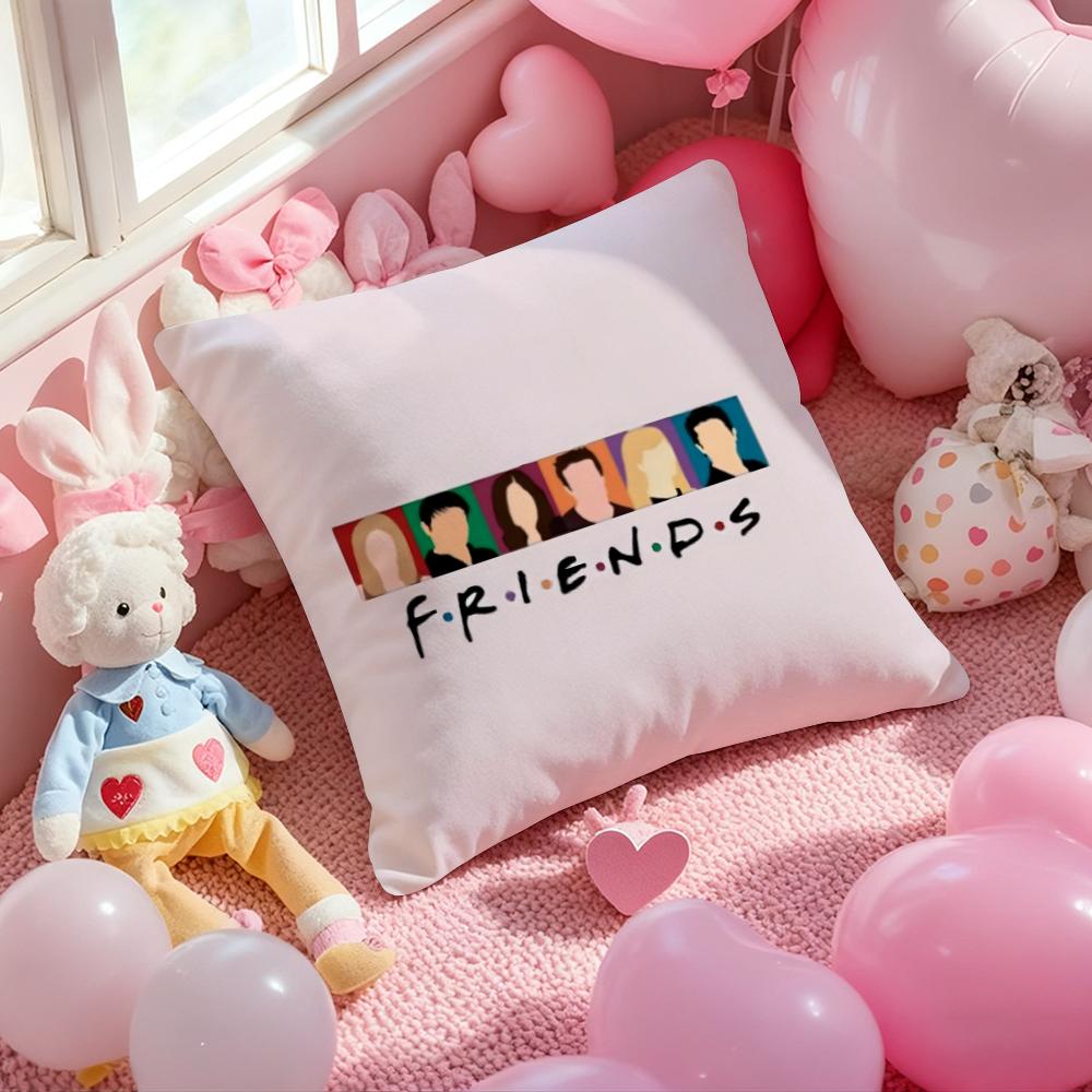 F-Friends TV Show Classic Cushion Cover Pattern Printed Pillowcase for Living Room Sofa Cushion Cover & Bedroom Decor