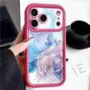 Colorful Marble Case For iPhone 17 Pro Max Case iPhone 16 15 14 13 Pro Max 11 17e 16e Shockproof Bumper Soft Silicone Phone Cover Cases