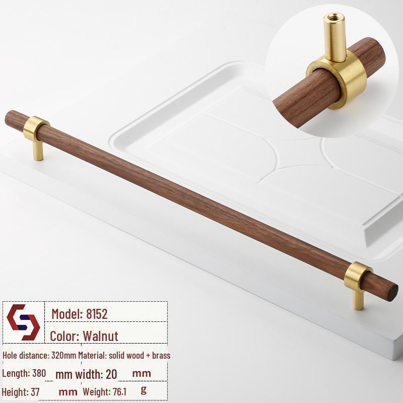 

Новая ручка для двери шкафа из цельного дерева в китайском стиле, ручка для ящика шкафа из ореха и бука