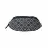 Tory Burch T Monogram Embossed Classic Logo Pattern Zipper Closure Cotton Waist Bag Women Waist Bag Navy-Blue 162094-405