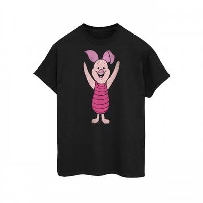 Damen/Damen Ferkel Baumwolle Boyfriend T-Shirt