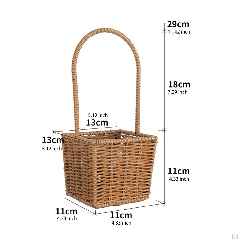 Blumendisplay-Korb mit Henkel für Geschenk- und Pflanzgefäßnutzung