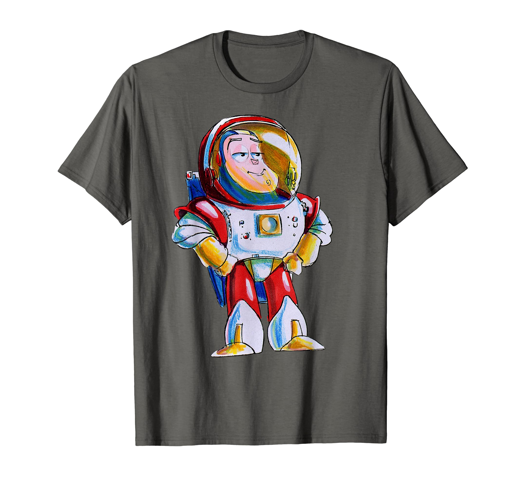 

Disney Pixar Toy Story Buzz Lightyear Rainbow Color Sketch T-Shirt
