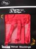 Women's Lace Garter Set: Fine Mesh Long Stockings & Fishnet Silk Stockings
