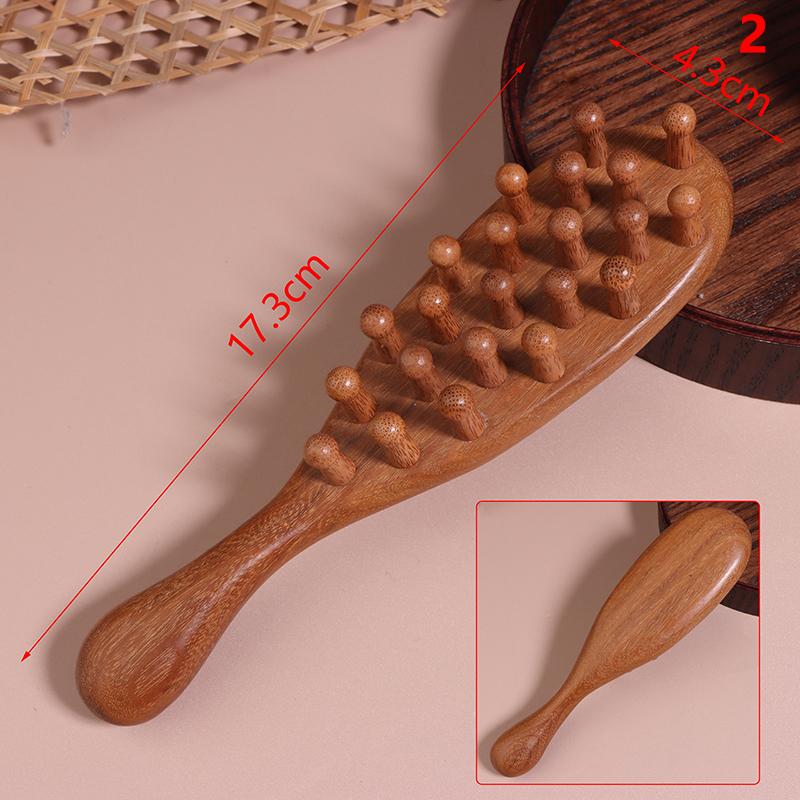 

Расческа для волос из сандалового дерева, массажер для акупунктурных точек кожи головы, портативная расческа с деревянной ручкой, антистатический инструмент для укладки, доска гуаша, забота о здоровье