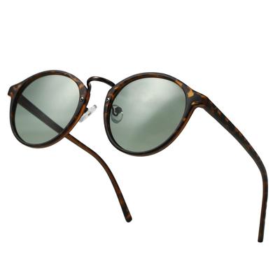 Puente Sonnenbrillen für Herren und Stilvolle Matte Leichte UV UV400 Schutz Damen, Demi, Schildpatt, Grün, Boston, Boslington, Fahren, Schutz,