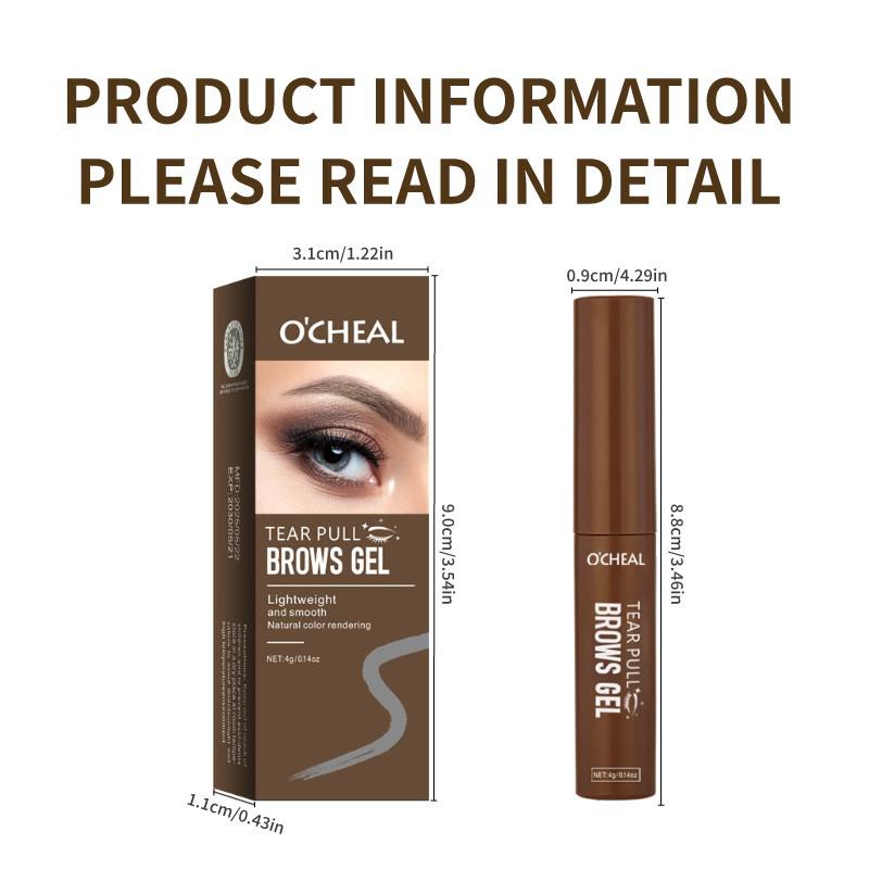 OCHEAL Waterproof Tinted Eyebrow Gel - Long-lasting, Sweat-proof, Non-Smudge Brow Mascara.