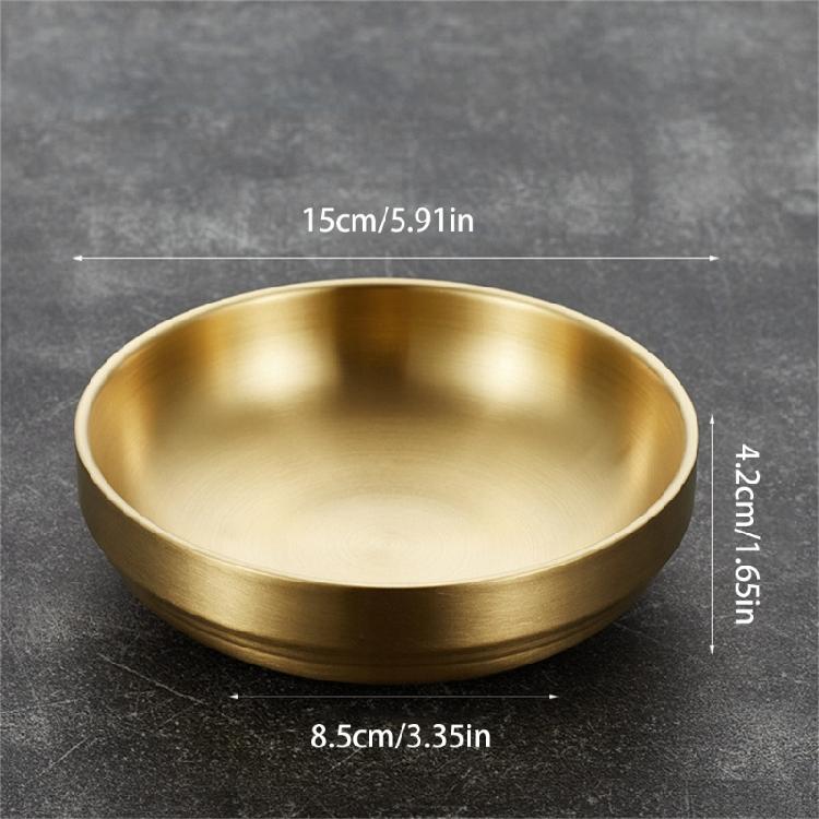 Professional Condiment Serving Dish Stainless Steel Sauce Appetizer Tray Dipping Bowl For Compacts Kitchens And Meals