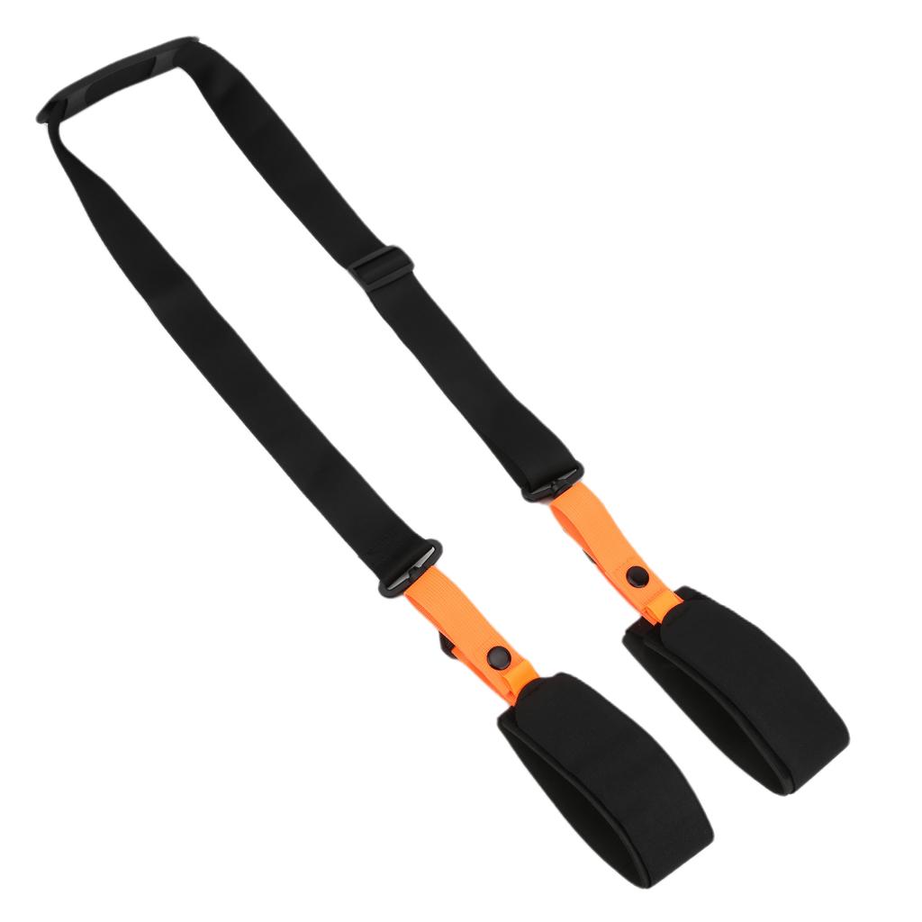 Snowboard Shoulder Straps Handle Double Skis Fixing Strap Sleigh Belt Adjustable Set