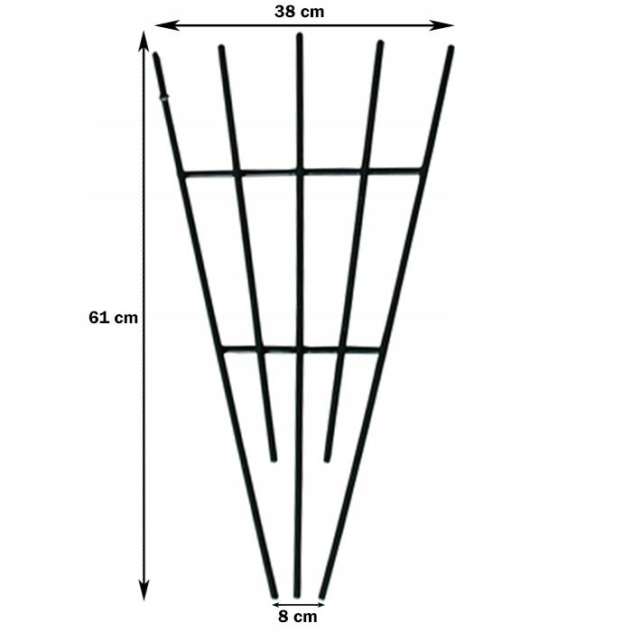Pergola Wachlarz Metalowa Podpora Do Roślin Drabinka 61Cm