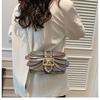 Vintage Snake Pattern Shoulder Bag Women PU Leather Chain Crossbody Small Square Handbag