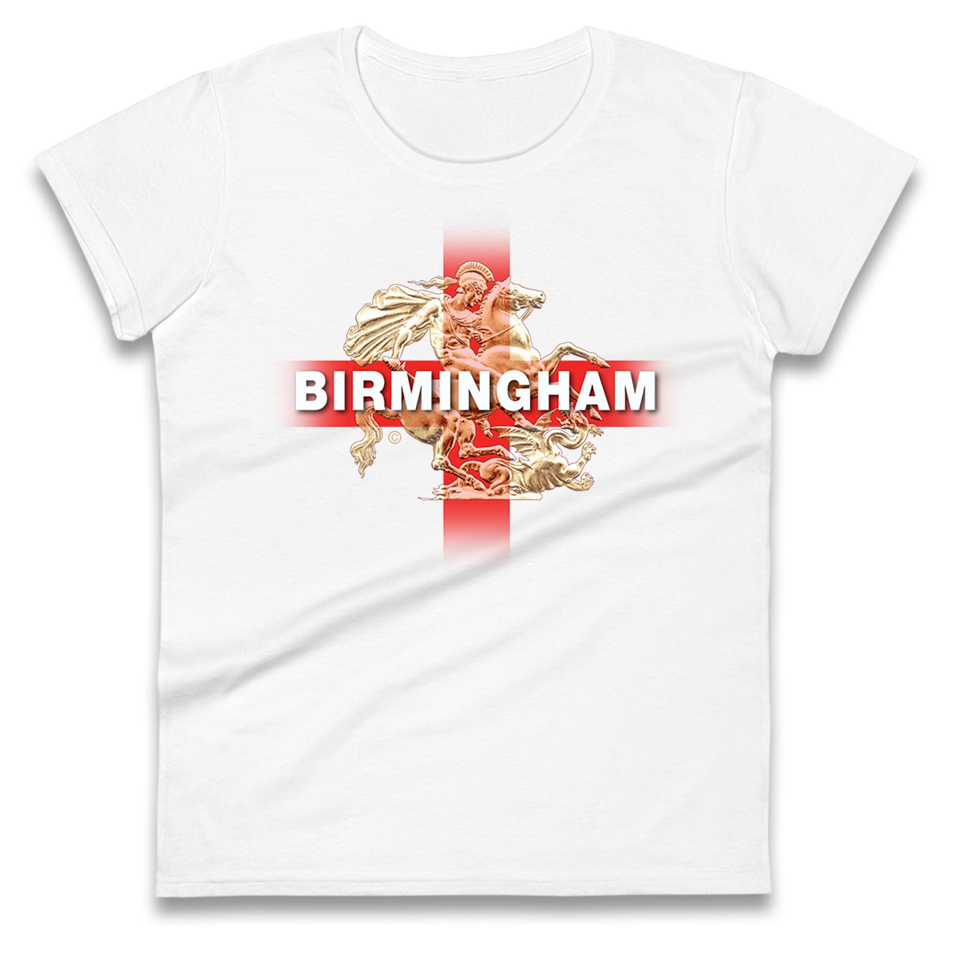 Birmingham St George & The Dragon Womens Tee T Shirt Mens Tops Unisex Top 2XL