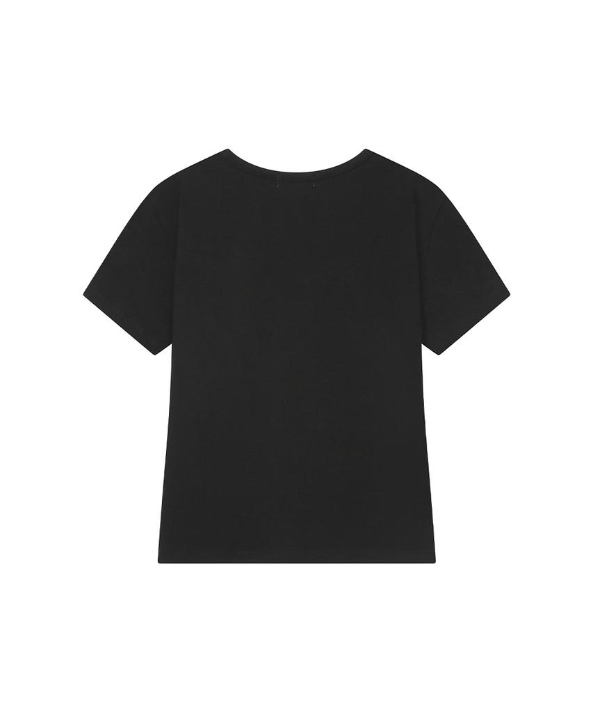 MISEKI SEOUL Midnight Stars Fitted Short Sleeve Black