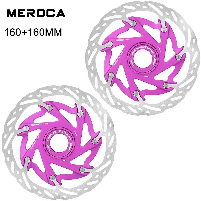 MEROCA XR Bicycle Brake Rotor 140MM 160MM Bike Centerlock Rotor Heat Dissipation Floating Rotors Cycling Parts