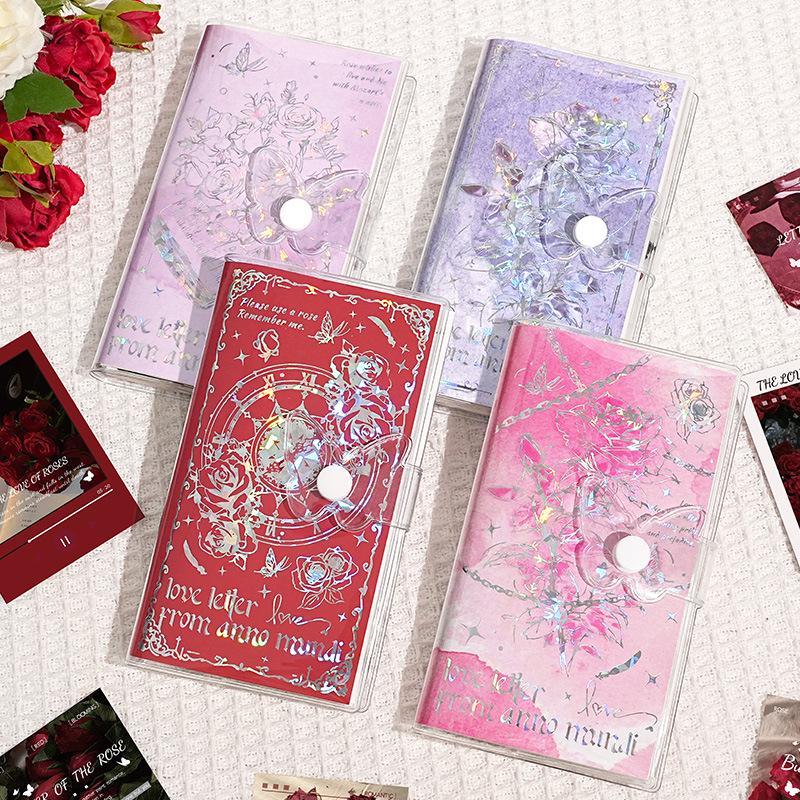 Retro Notatnik Rose Art B6 z Magnetycznym Zapięciem i Hot Stampingiem
