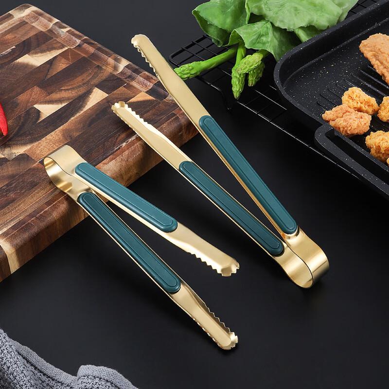 Zhi Shi Korean Style Stainless Steel BBQ Tongs