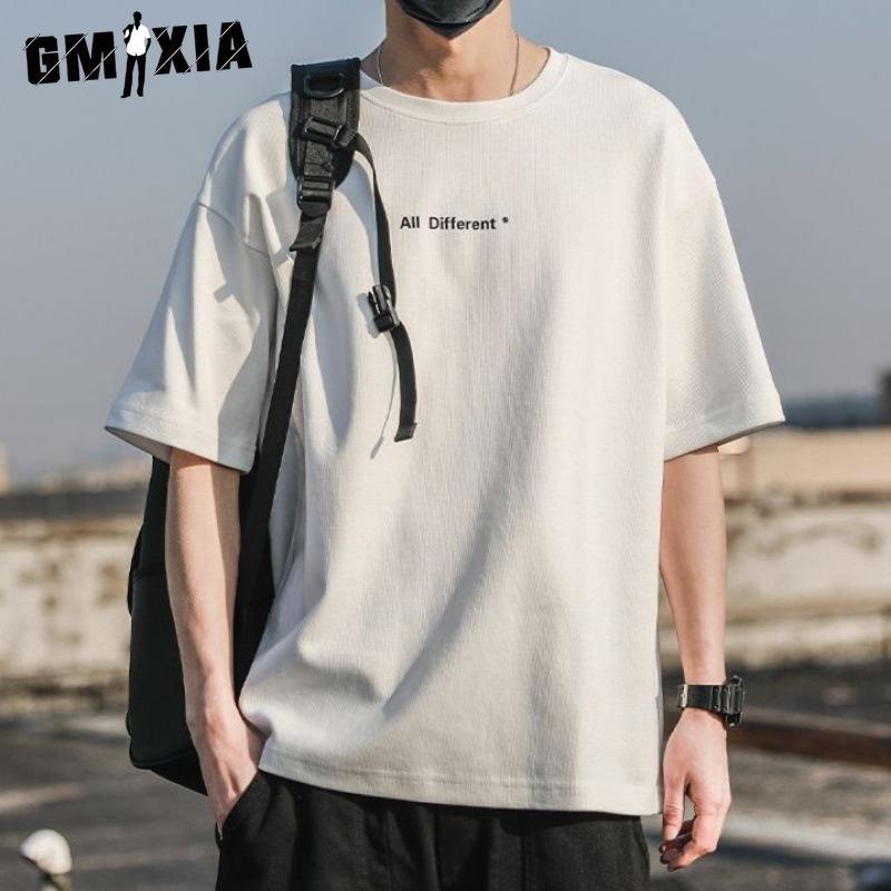 

GMXIA Men s Fashion Casual Summer Spring Tops & T-shirts S білий