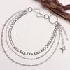Fashionable Pants Chains, Personalized and Versatile, Multi-layer Four-pointed Star Pendants, Simple Accessories
