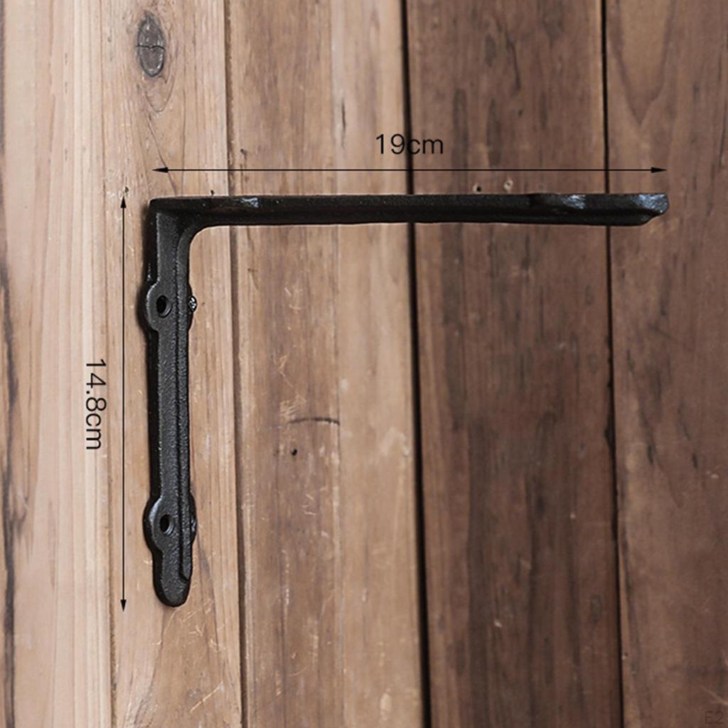 Decorative Shelf Bracket L Brackets Cast Corner Brace Room Bedroom Hardware Support