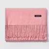 2024 Autumn/Winter Women's Solid Color Faux Cashmere Shawl & Snood Scarf Set