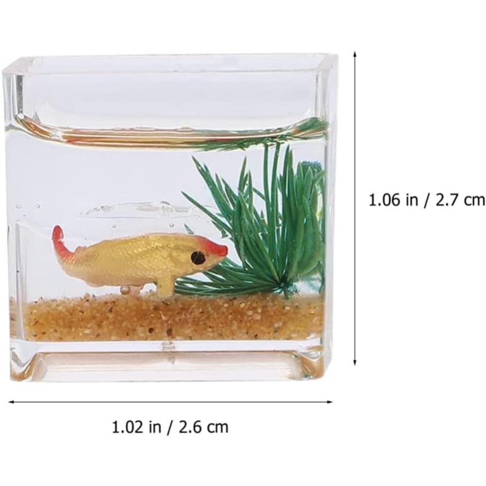 Miniaturowa miska dla lalek, miniaturowe akwarium, mała szklana miska dla złotej rybki do ogrodu wróżek, ozdoba, akcesoria do dekoracji domku dla lalek