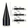 Wood Block Separation Drill Bits Made of Metal, Includes A Wood Block Separation Drill Bit Set with One Drill Bit and Three Matching Screws.