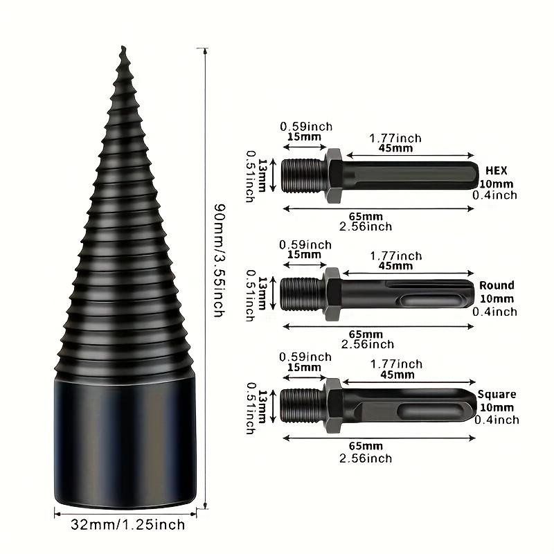 Wood Block Separation Drill Bits Made of Metal, Includes A Wood Block Separation Drill Bit Set with One Drill Bit and Three Matching Screws.