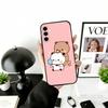 Sweet YiEr & BuBu Phone Case For Samsung Galaxy A73,A72,A71,A70,A53,A52,A51,Others Soft Black Cover