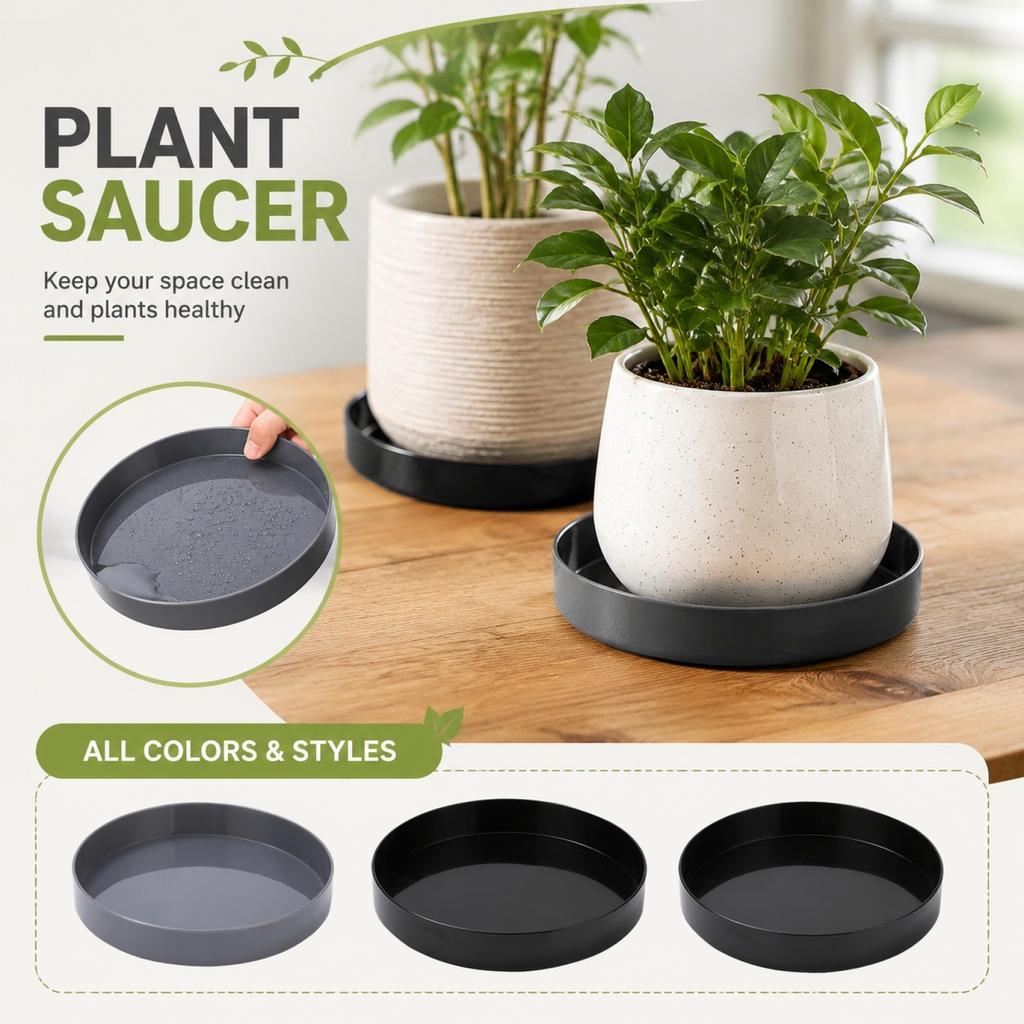 Plant Tray for Indoor and Outdoor Potted Plants, for Flower Pots
