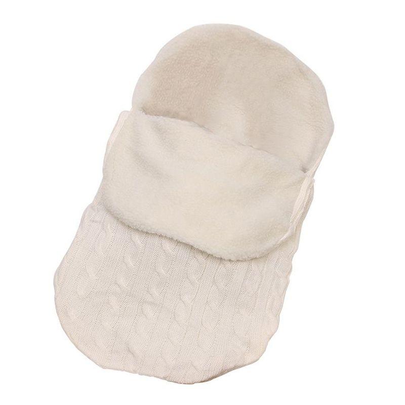 Newborn Knit Baby Swaddle Stroller Wrap Blanket Warm Infant Pram Bag Sleeping