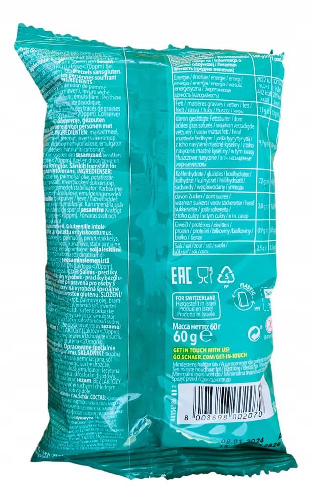Schar Salinis Gluten-Free Pretzels 60