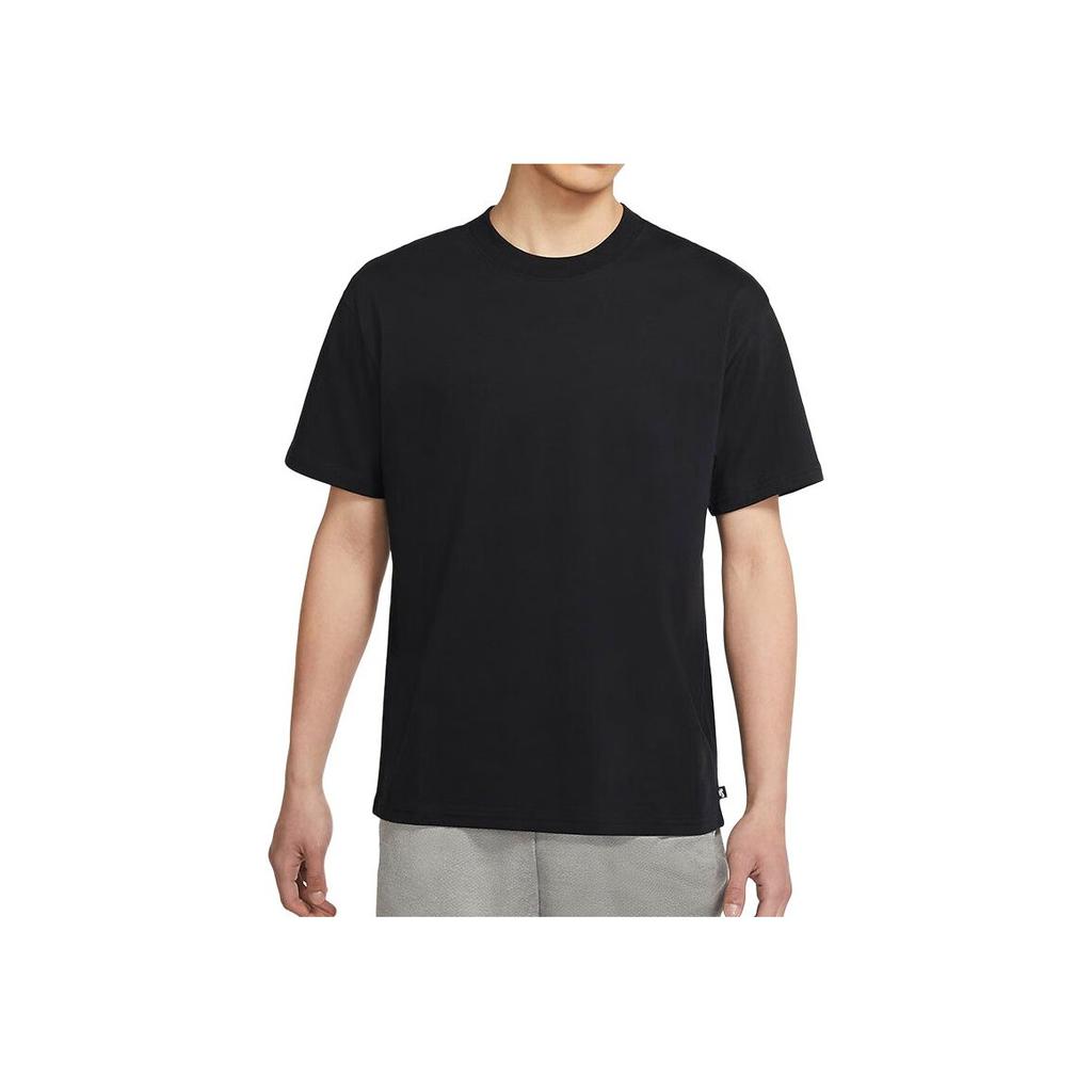 Nike SB Solid Loose Skateboarding Tee Men Tops Black DB9976-010