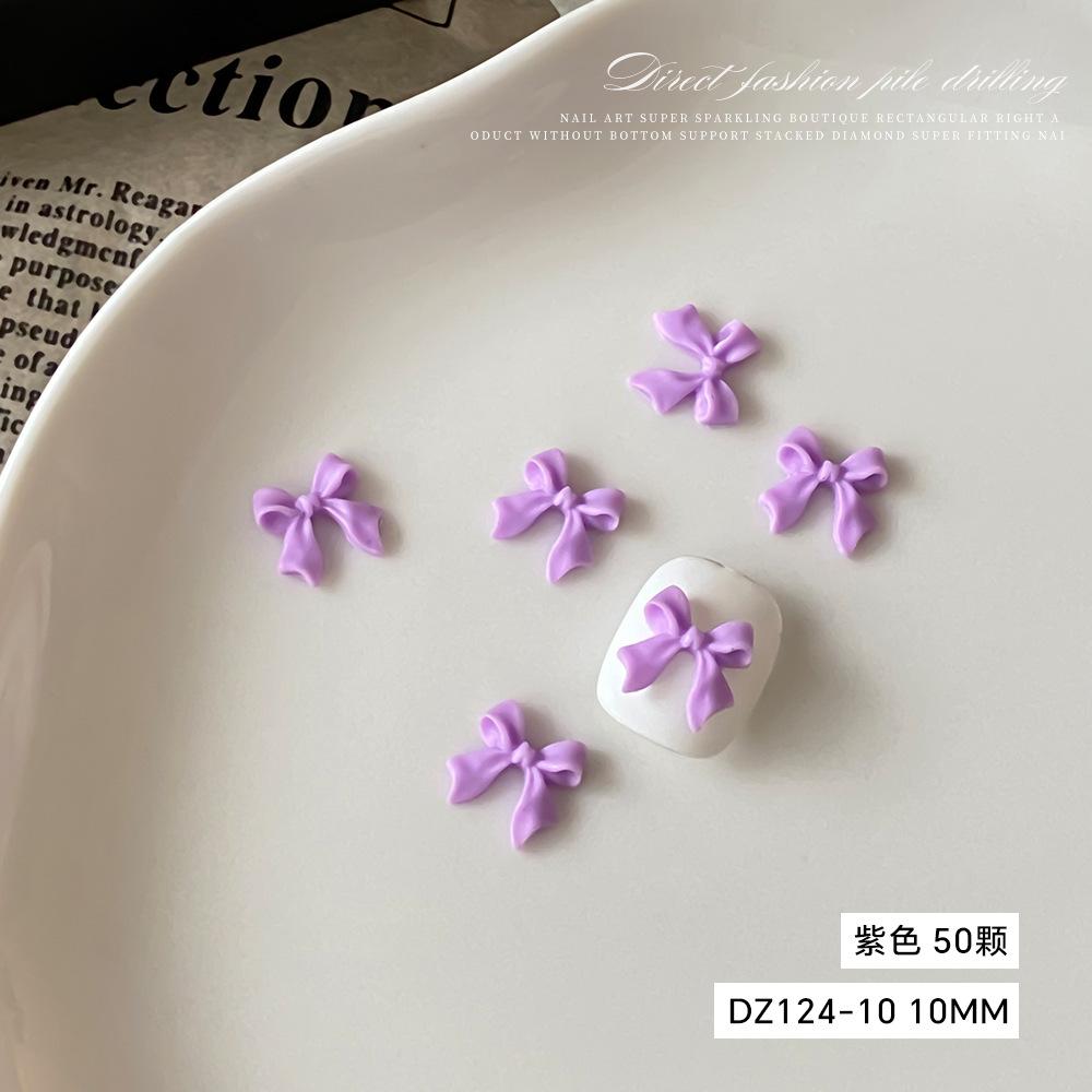 Internet Celebrity Hot Bow Nail Accessories Japanese Sweet Simple Three-dimensional Ribbon DIY