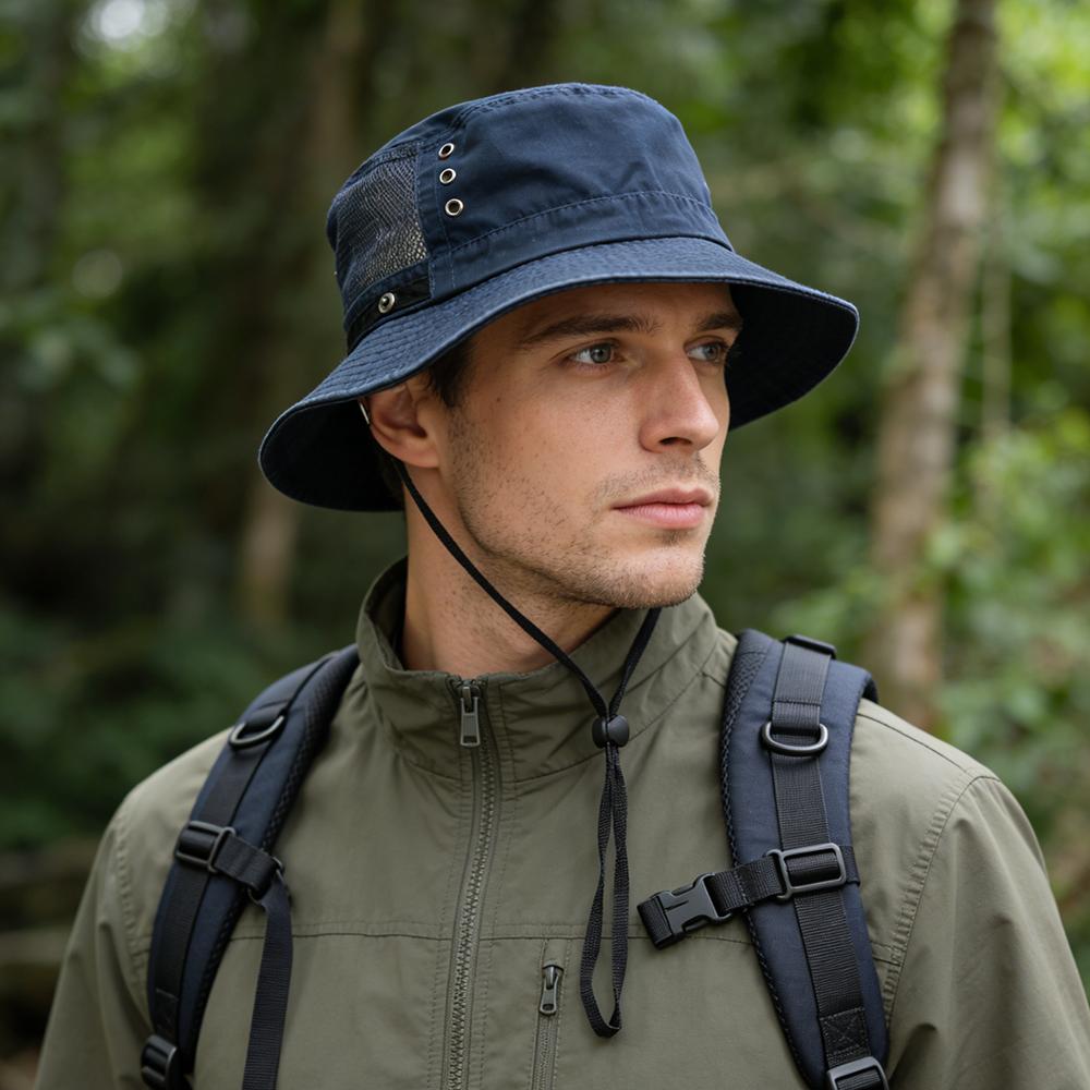 Cappelli a Secchiello in Cotone Lavato Primavera Estate Cappellino da Esterno Casual Uomo Donna Cappello Panama Cappello da Esterno