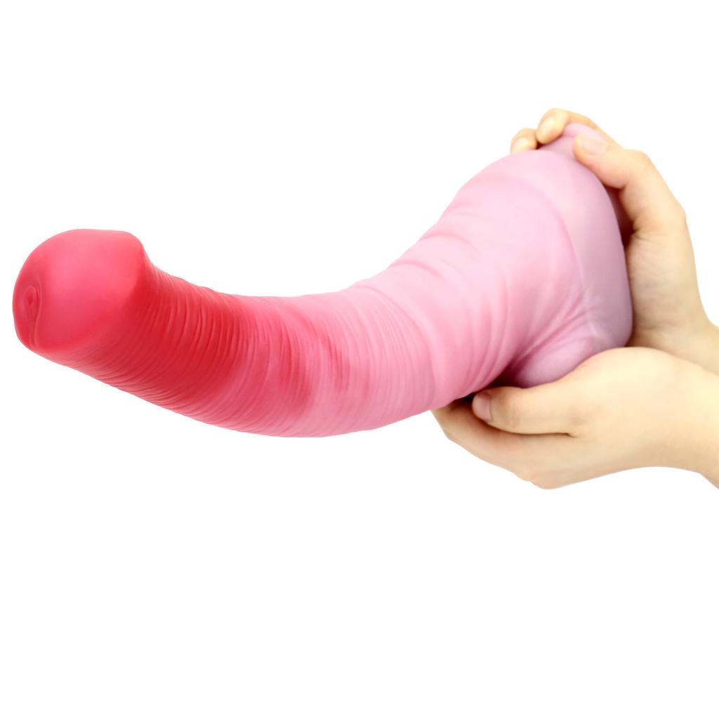Liquid Silicone Dildo Shaped Dildo Male And Female Anal Plug Adult Product
