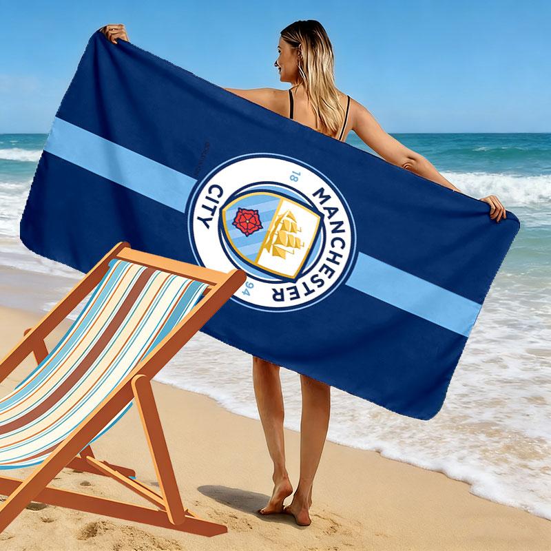 MCFC poster Print Beach Towel, Large Soft Quick Dry Towel for Beach Camping Swimming