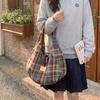Womens Plaid Hobo Bag Casual Shoulder Handbag Large Tote Purse for Travel