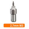 Hot Drill Bits for M3 M4 M5 M6 M8 M10 M12 Hot Melt Paste Extrusion Wire, Tungsten Carbide Shank Flat Round Tip for Metal