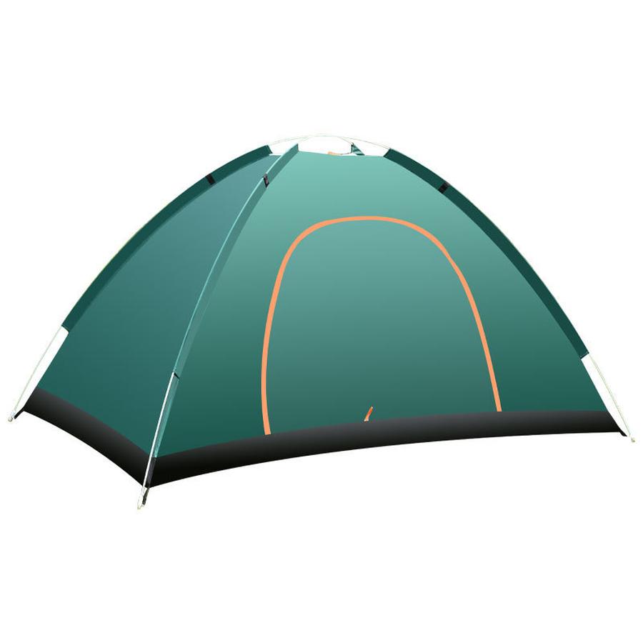 

3-4 Person Outdoor Camping Tent, Automatic Folding Beach Tent, Quick Setup Windproof Camping Tent 200*200*135cm bottle-зелений колір