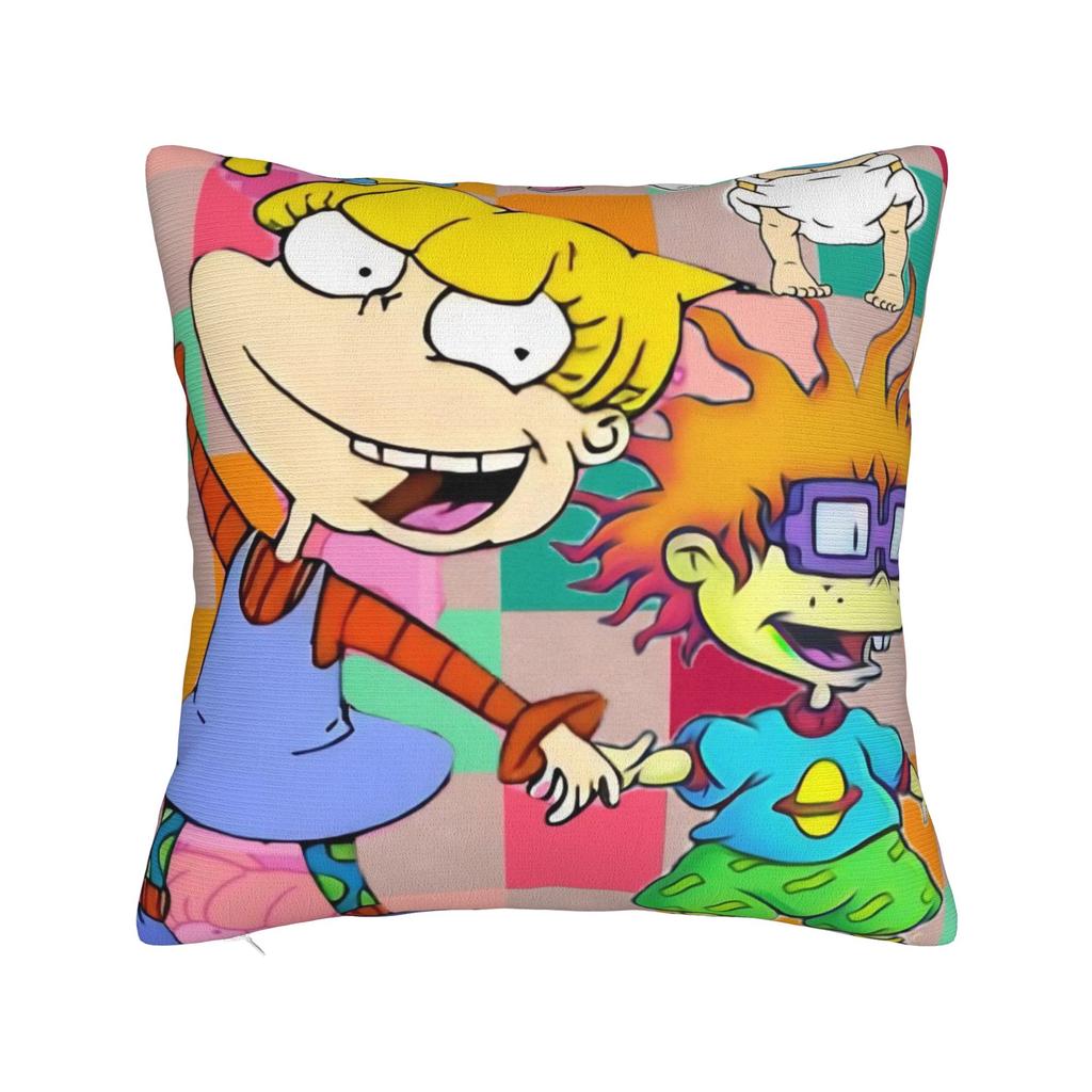 Decorative Pillowcase Cartoon R-Rugrats Merch Seater Throw Pillow Case Cover Square Multi Size