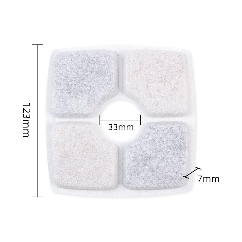 Round Arc Cotton Pet Water Fountain Filter Cartridge