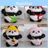 Lovable Tiny Plush Panda Backpack Keychain Colorful Cute Stuffed Toy Charm