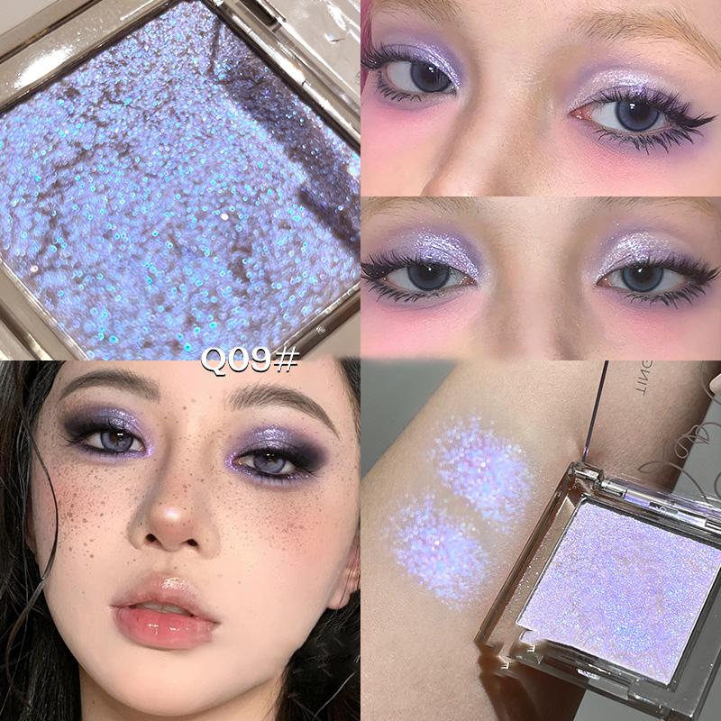 Monochrome Eyeshdaow Palette Matte Glitter Green Blue Eyeshadow Pigments Waterproof Mashed Potato Matte Purple Eye Shadow Makeup