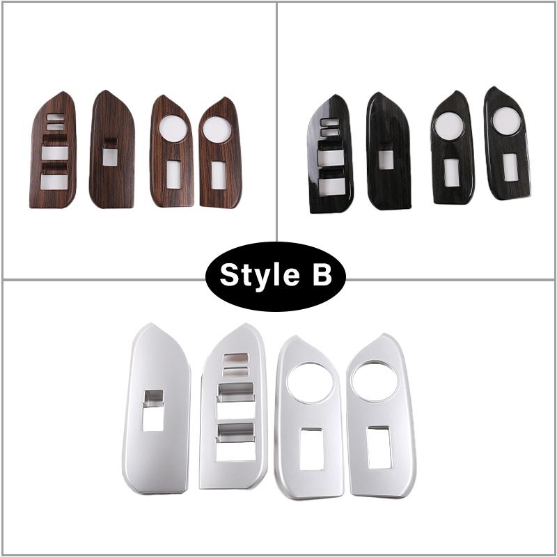 For Toyota Land Cruiser Prado FJ150 150 2014-2018 Car Window Glass Lift Switch Button Control Panel Frame Cover Trim