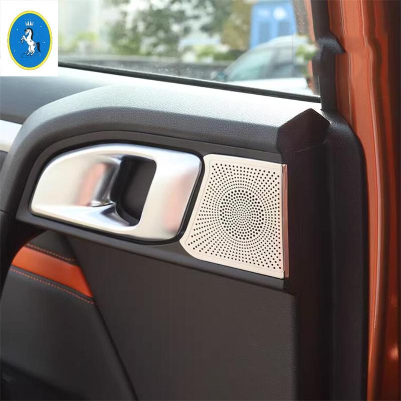Silver Car Pillar A Speaker / Handle Bowl Horn / Roof Reading Light Lamp Panel Accessories Cover Trim For Haval Dargo
